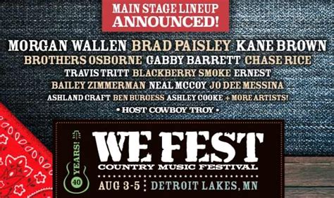 we fest 2023 lineup